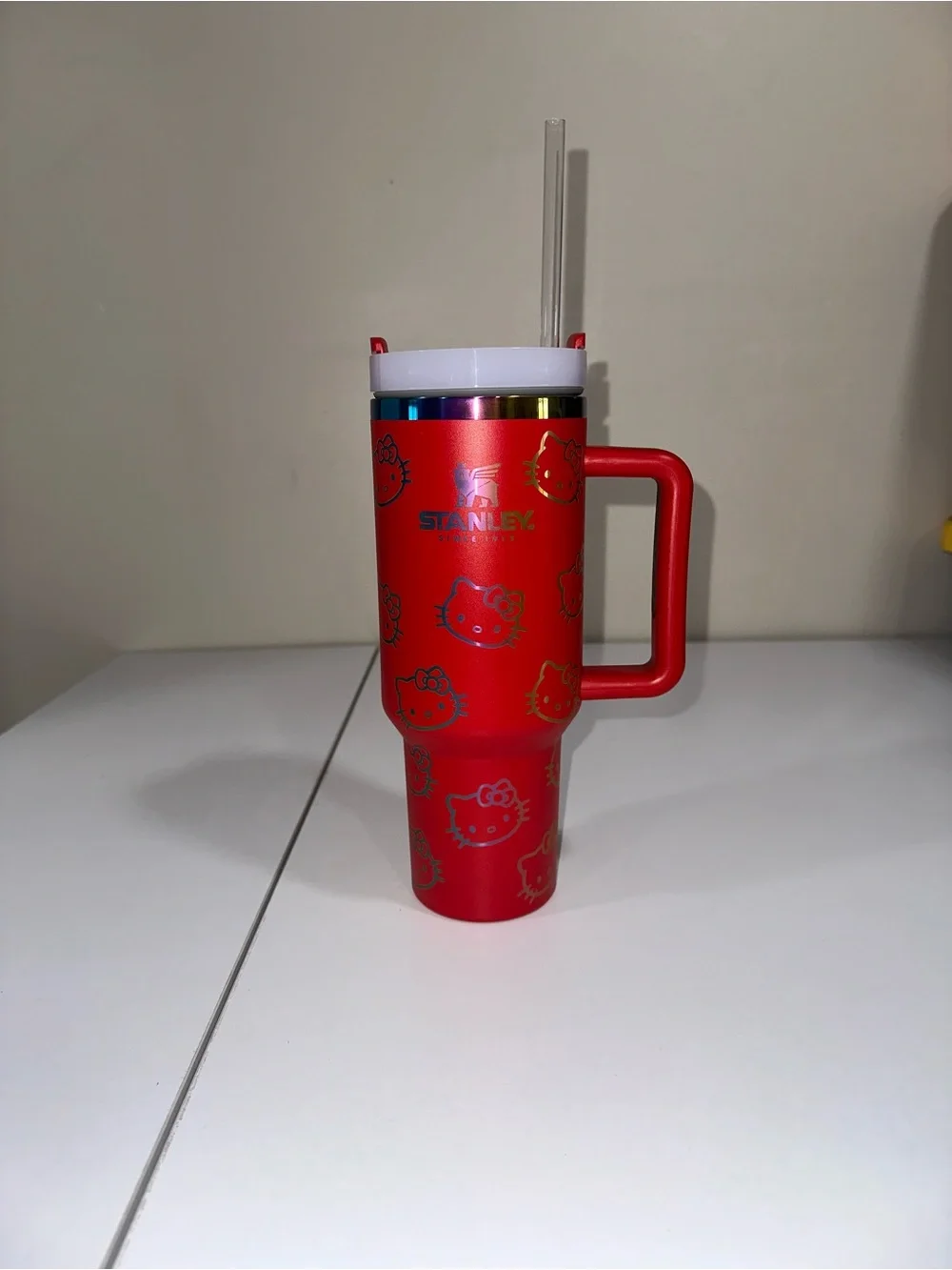 Stanley Red Hello Kitty Insulated Travel Mug with Handle